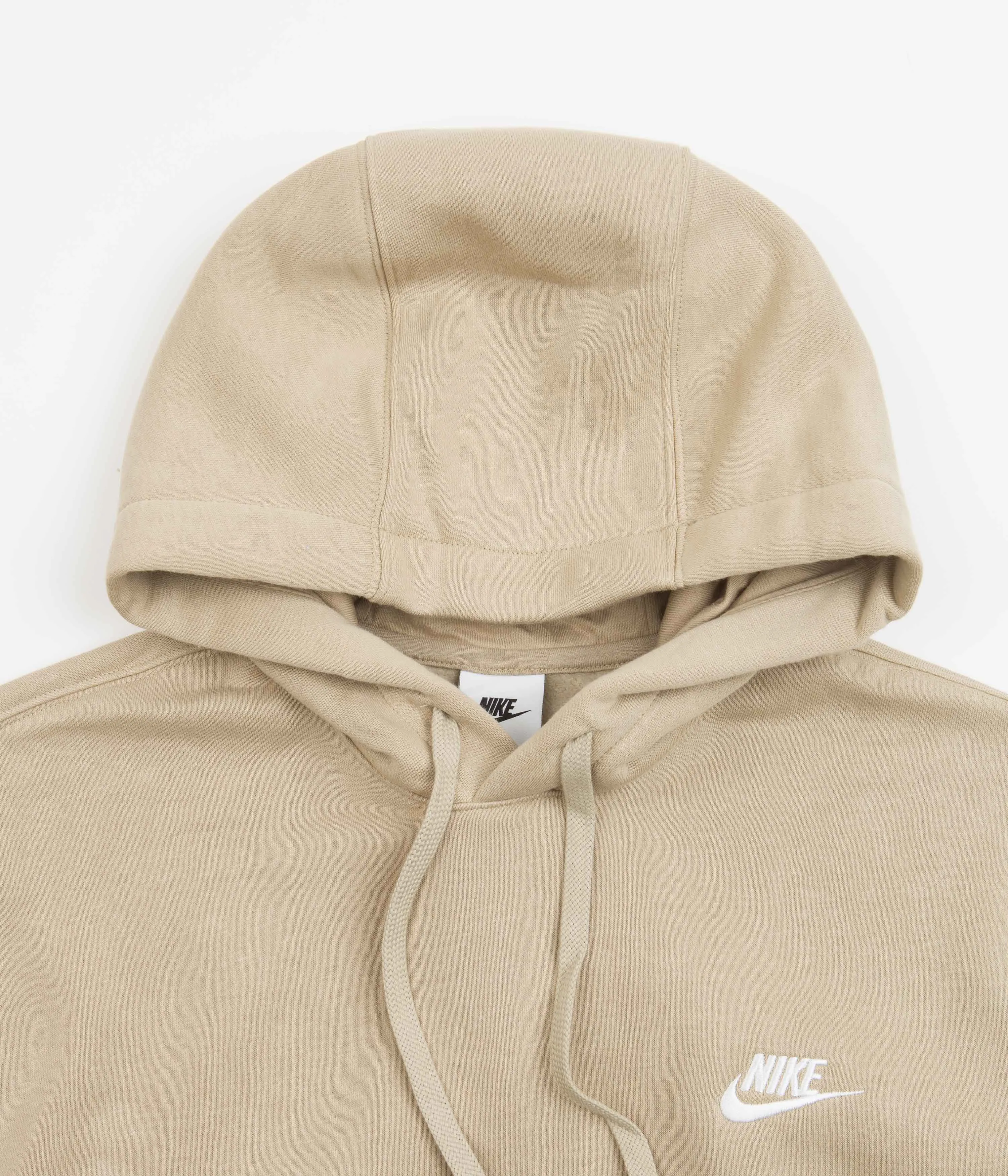 Nike Club Fleece Hoodie - Limestone / Limestone / White