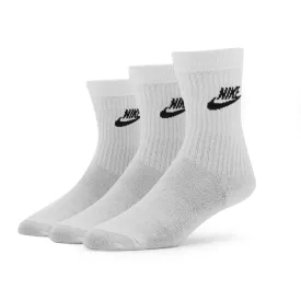 Nike Everyday Essential 3 Pack Crew Socks - White / Black