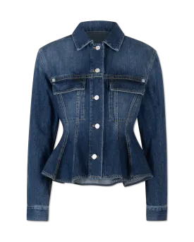 Peplum Denim Jacket