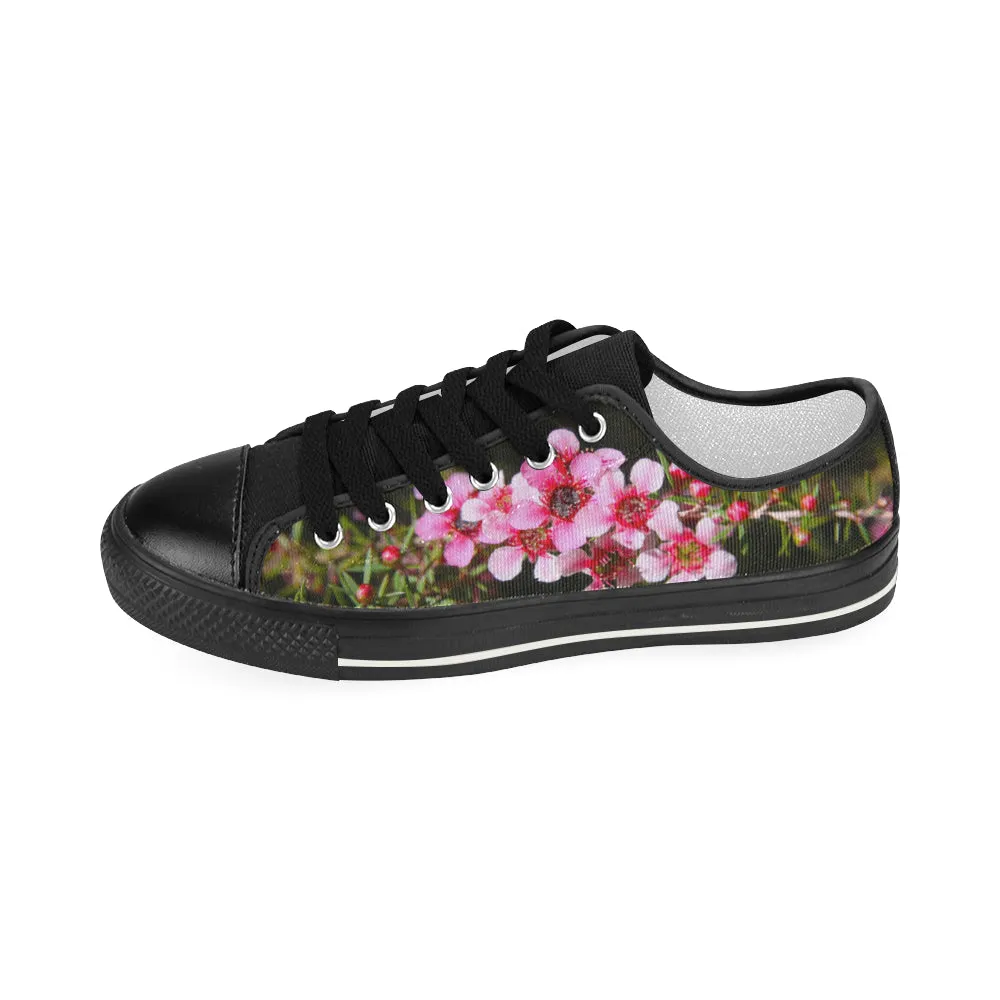 Pink Manuka Black Low Rise Shoes up to size 12