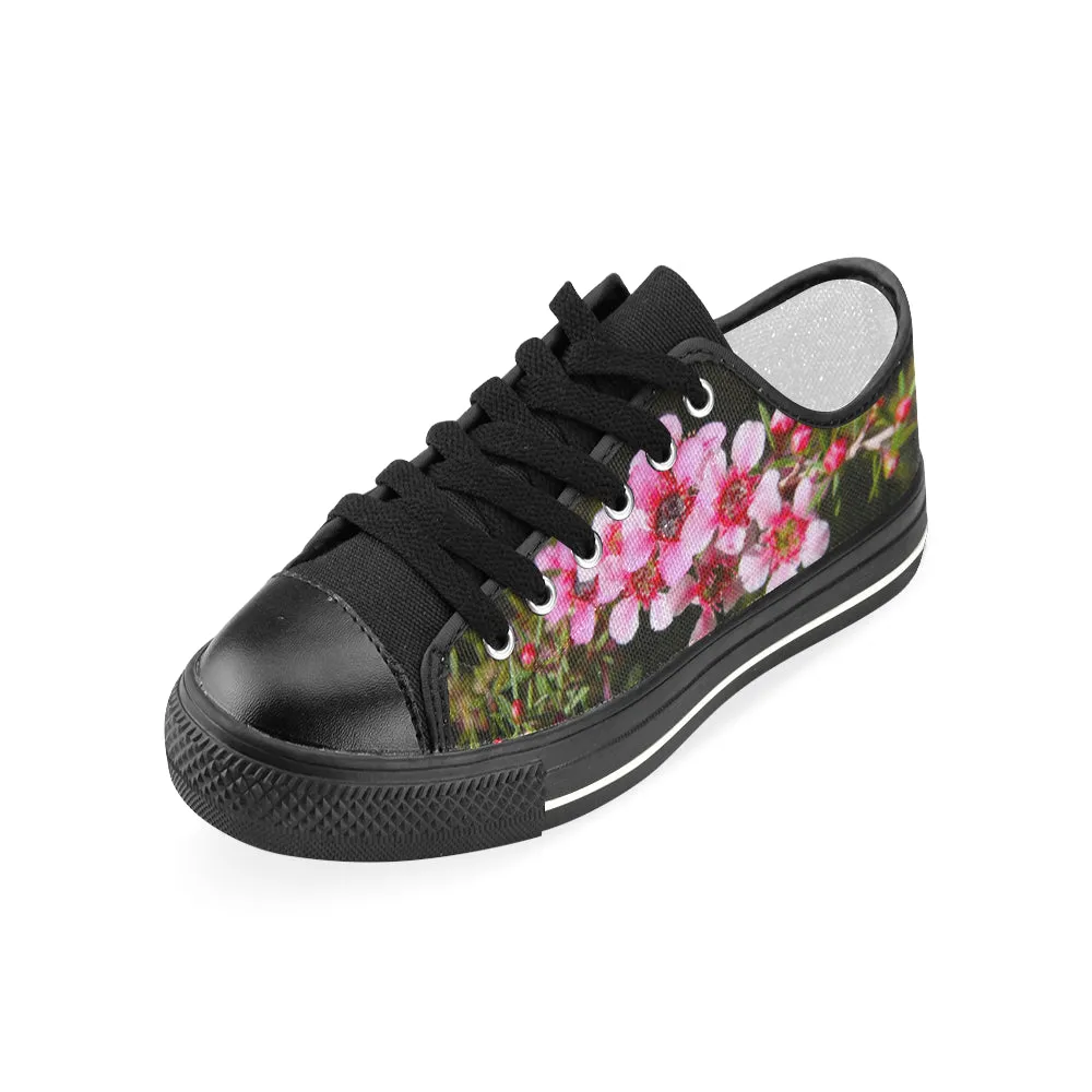 Pink Manuka Black Low Rise Shoes up to size 12