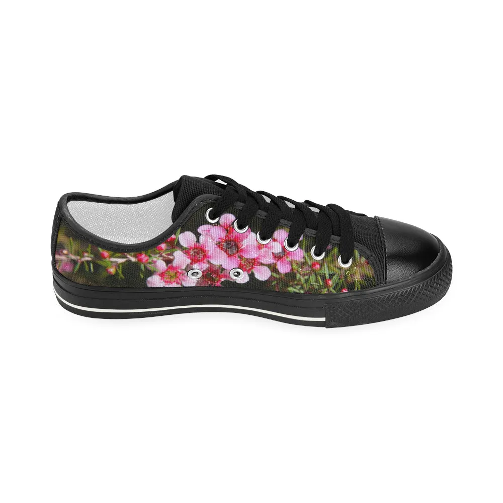 Pink Manuka Black Low Rise Shoes up to size 12