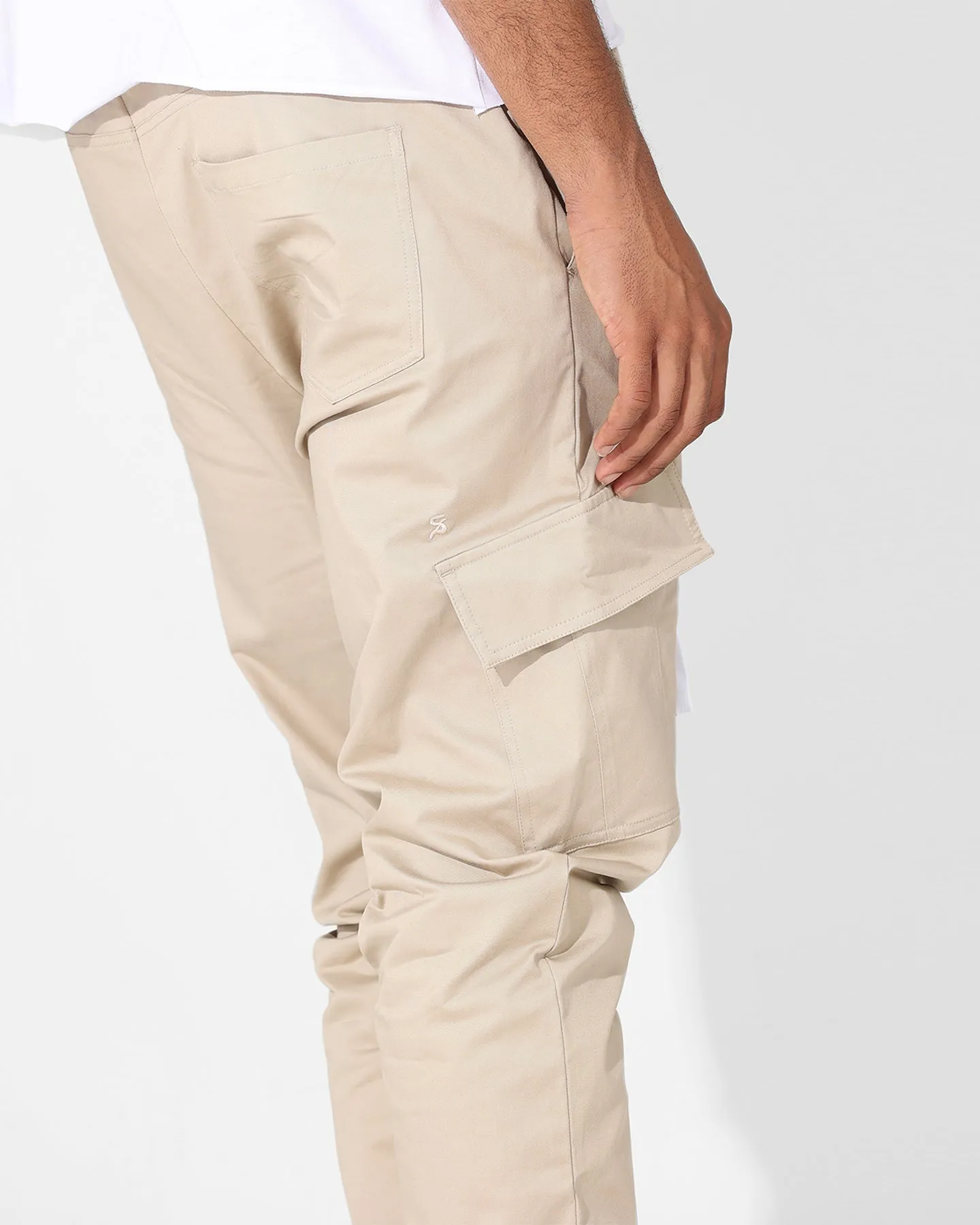 Saint Morta Tapered Cargo Pants Stone