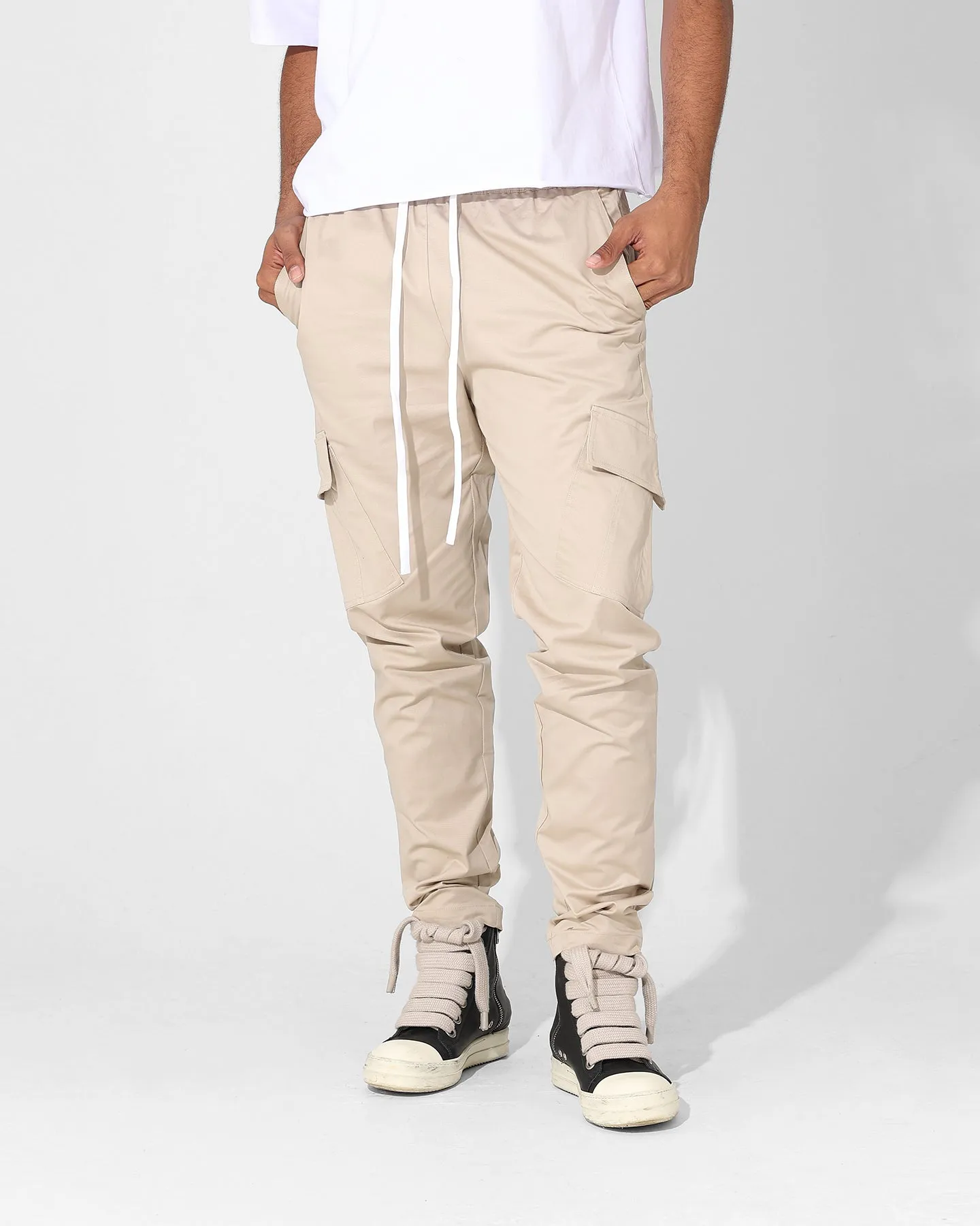 Saint Morta Tapered Cargo Pants Stone