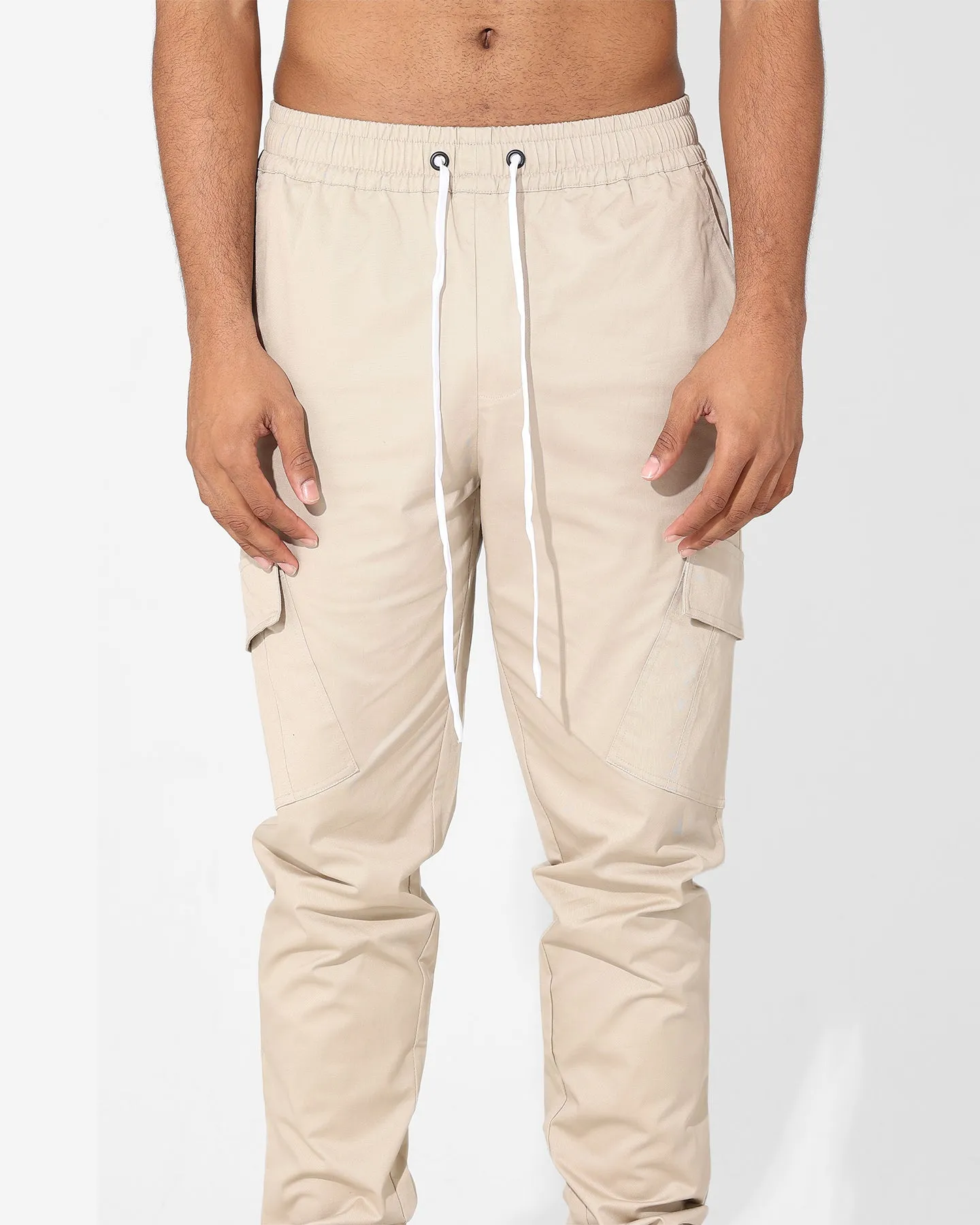 Saint Morta Tapered Cargo Pants Stone