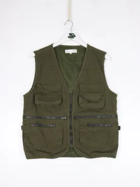 Sergio Louis Vest Mens Small Green Fishing Outdoors