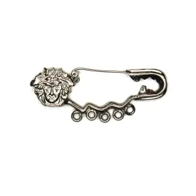 Silver Gianni Versace Medusa Head Pin