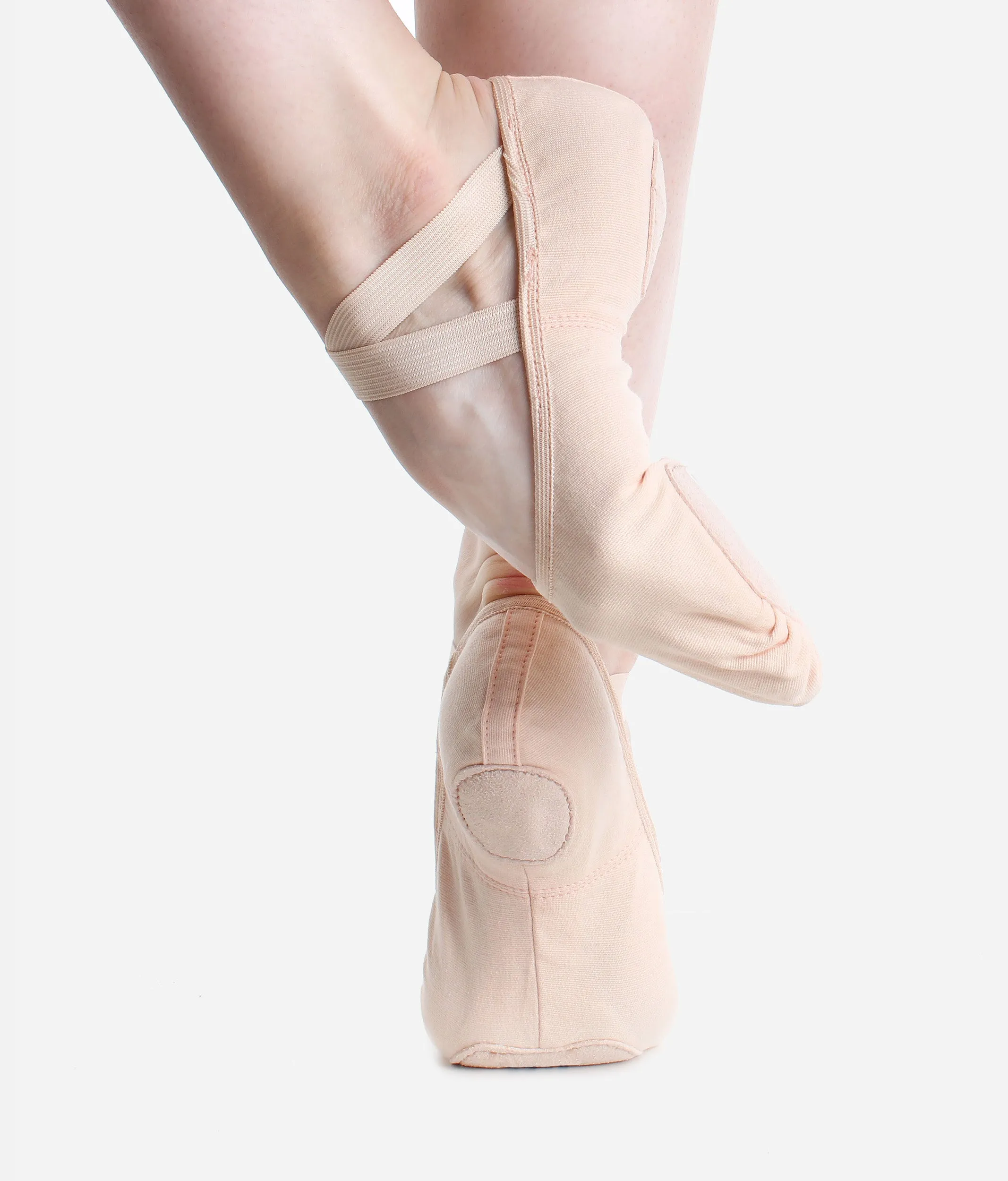 Split Sole Stretch Canvas Vegan Ballet Shoes, Wide Width - VEGAN SD16 L