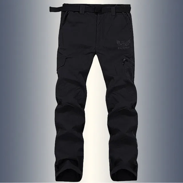 Spring Summer Tactical Quick Dry Pants Men Casual Breathable Army Military Trousers Cargo Work Pants Waterproof Loose Trousers