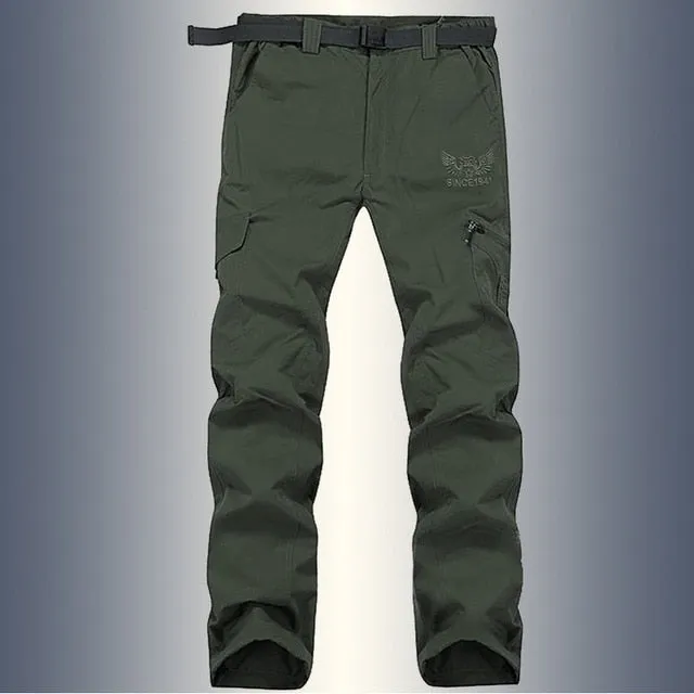 Spring Summer Tactical Quick Dry Pants Men Casual Breathable Army Military Trousers Cargo Work Pants Waterproof Loose Trousers