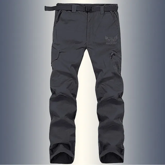 Spring Summer Tactical Quick Dry Pants Men Casual Breathable Army Military Trousers Cargo Work Pants Waterproof Loose Trousers