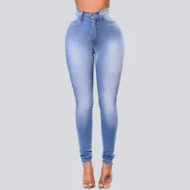 Stretch High Waist Casual Slim Jeans