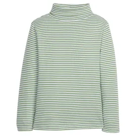 Striped Turtleneck - Watercress