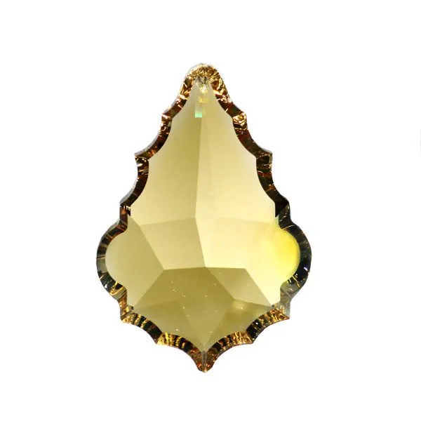 Swarovski Strass Crystal 1.5 inches Golden Teak French Pendeloque prism