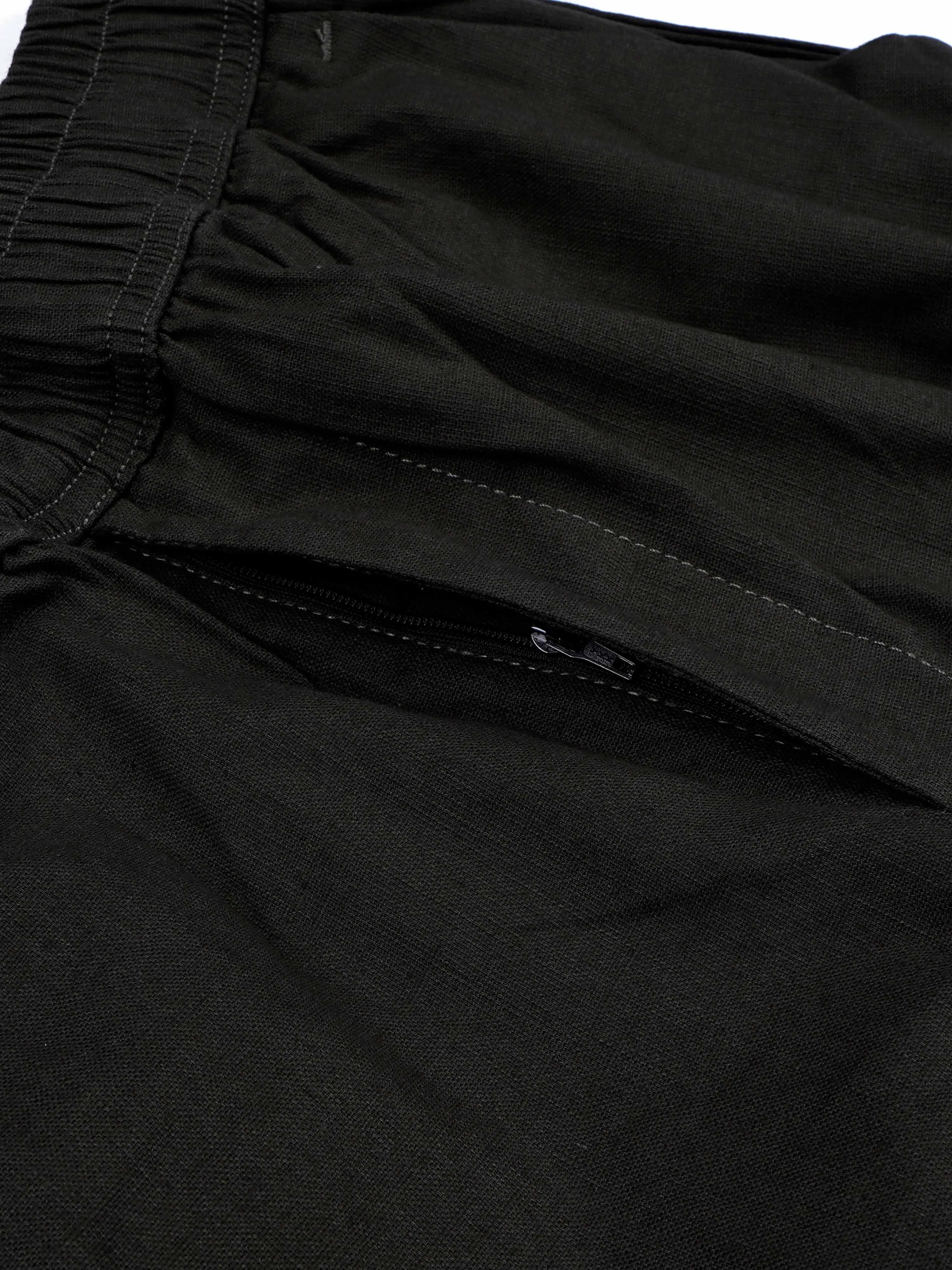 Textured Relaxed Flexiwaist Olive Cargo