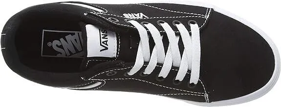 Vans Seldan VN0A4U22187 Womens Black White Canvas Low Top Skateboard Shoes KHO61