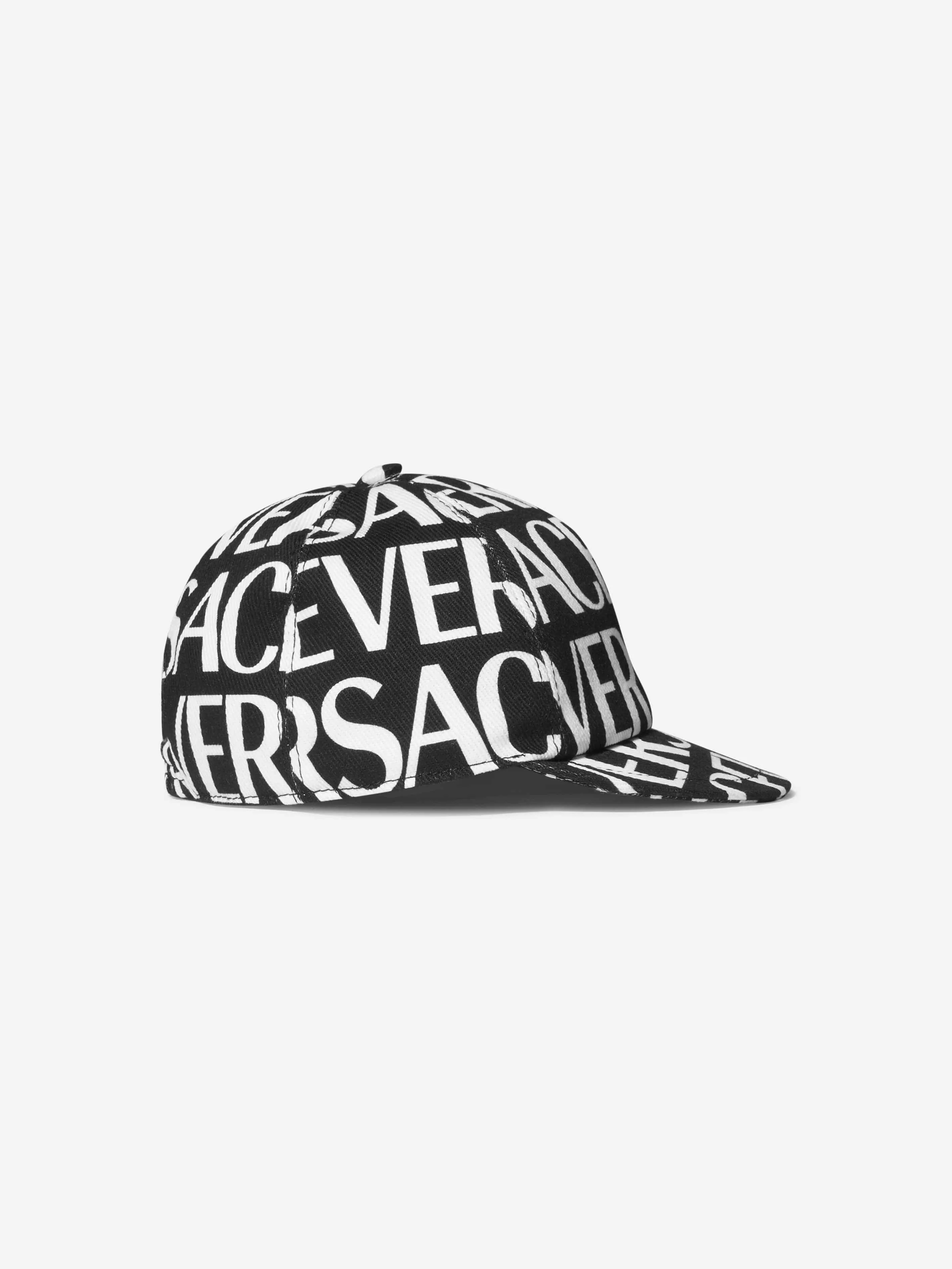 Versace Kids Logo Print Cap