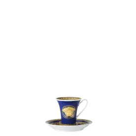 Versace meets Rosenthal Medusa Blue Coffee cup and saucer