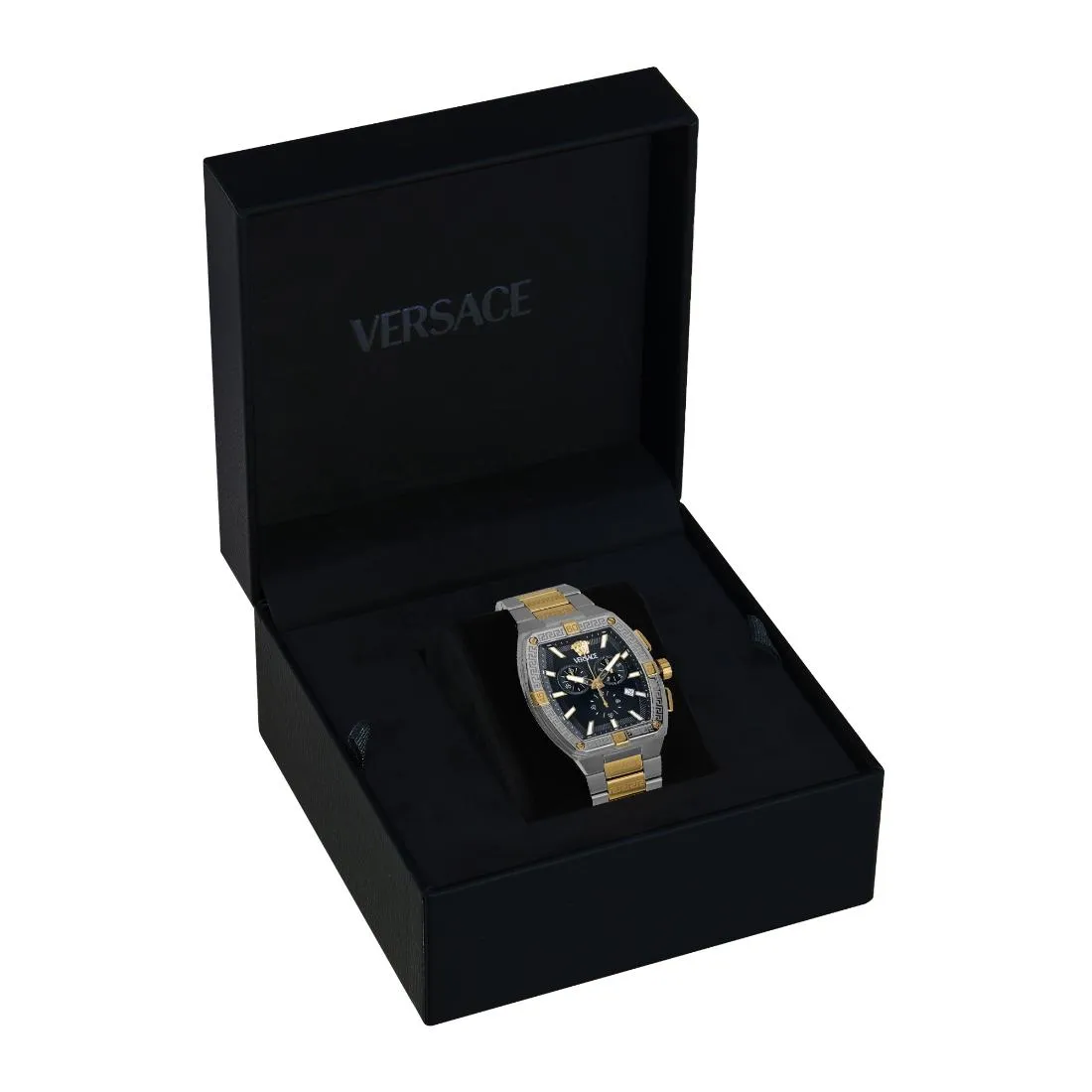 Versace Men 44 X 54.3 mm Size Black Rectangular Dial Analog Watch- VESP00524