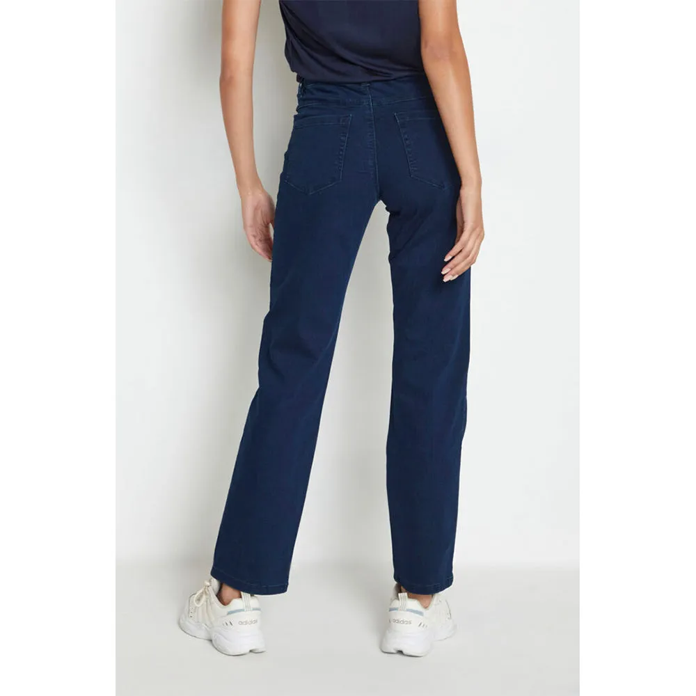 Vicky straight jeans dark blue denim