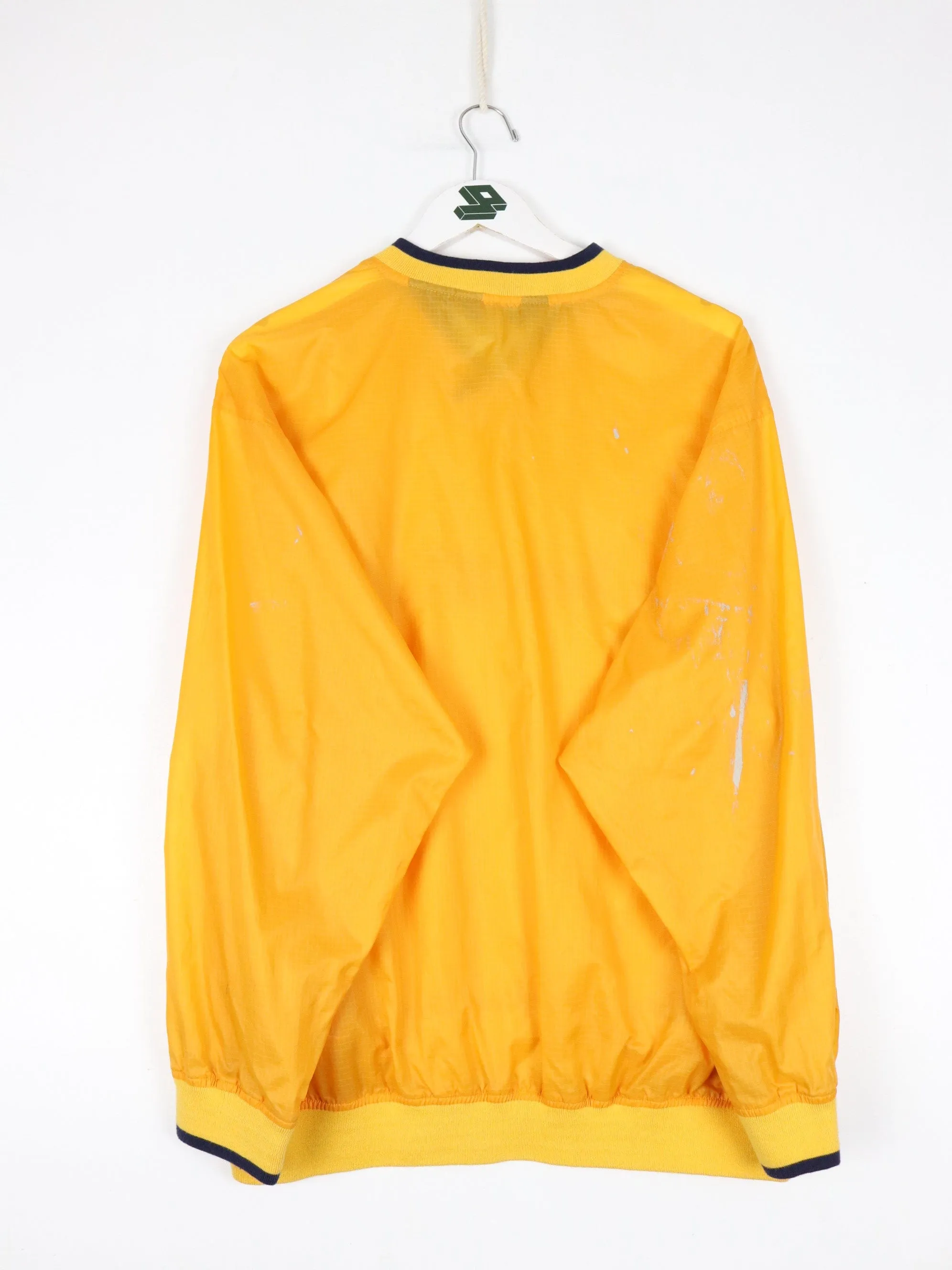 Vintage Eddie Bauer Jacket Mens Small Yellow Windbreaker Outdoors