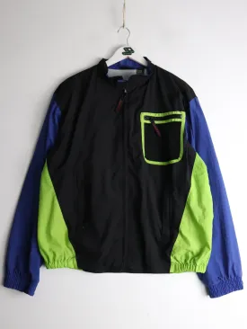 Vintage Jantzen Sport Windbreaker Mens Large Black