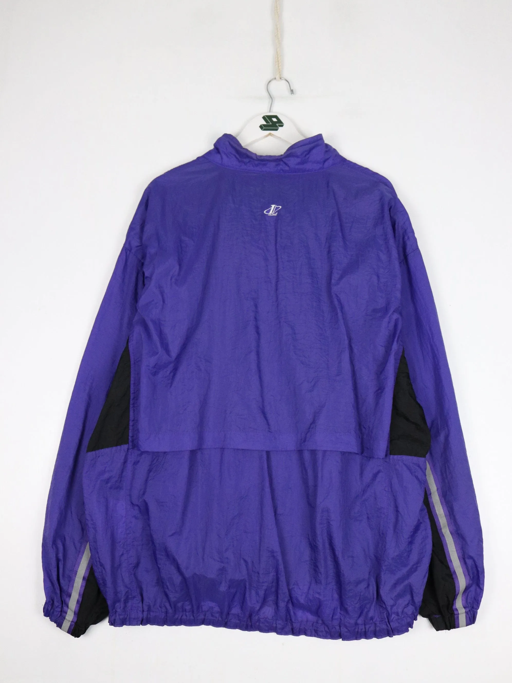 Vintage Tampa Bay Devil Rays Windbreaker Mens XL Purple MLB Jacket