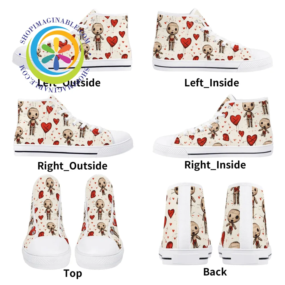 VooDoo Love Ladies High Top Canvas Shoes