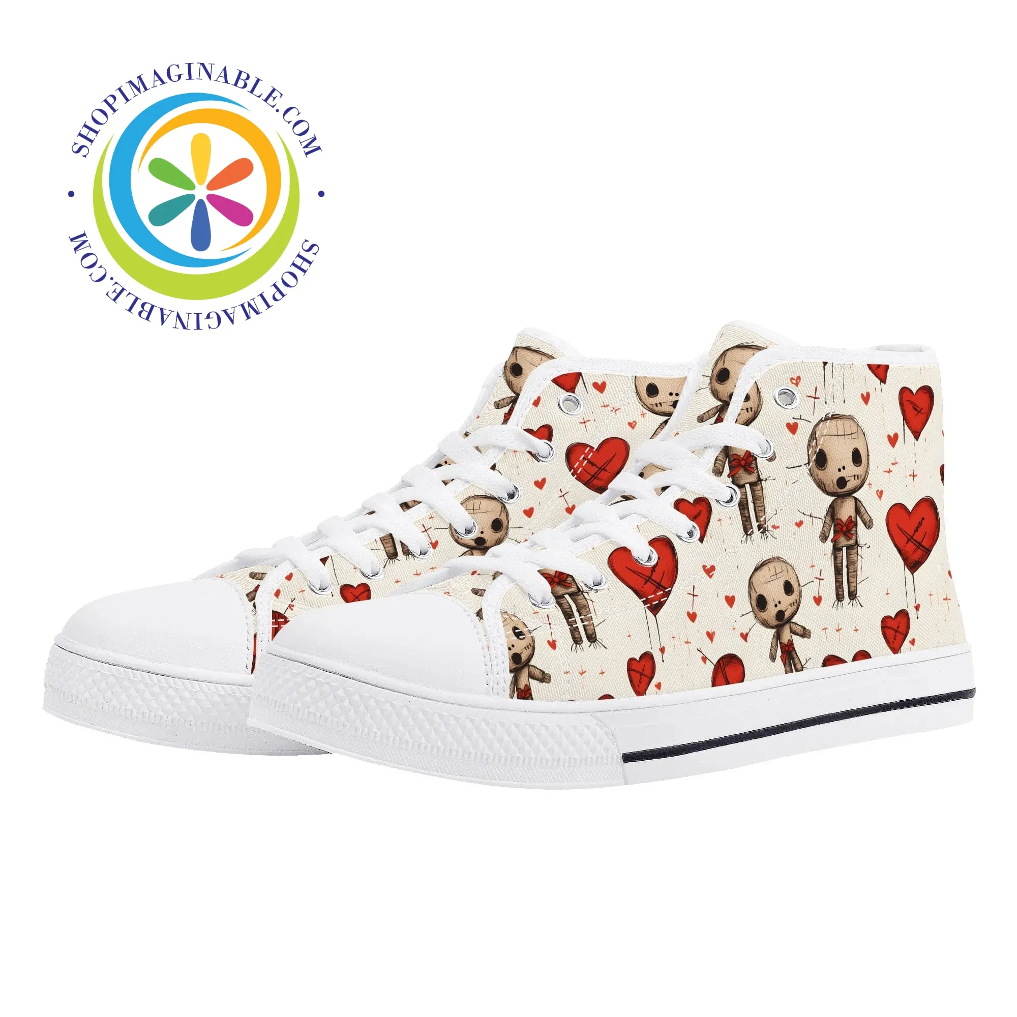 VooDoo Love Ladies High Top Canvas Shoes