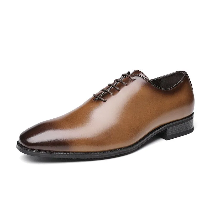 West Louis™ British Gentleman Genuine Leather Classic Dress Shoes