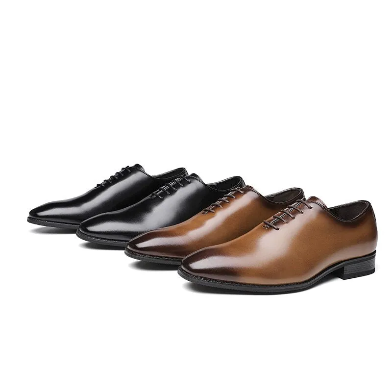 West Louis™ British Gentleman Genuine Leather Classic Dress Shoes