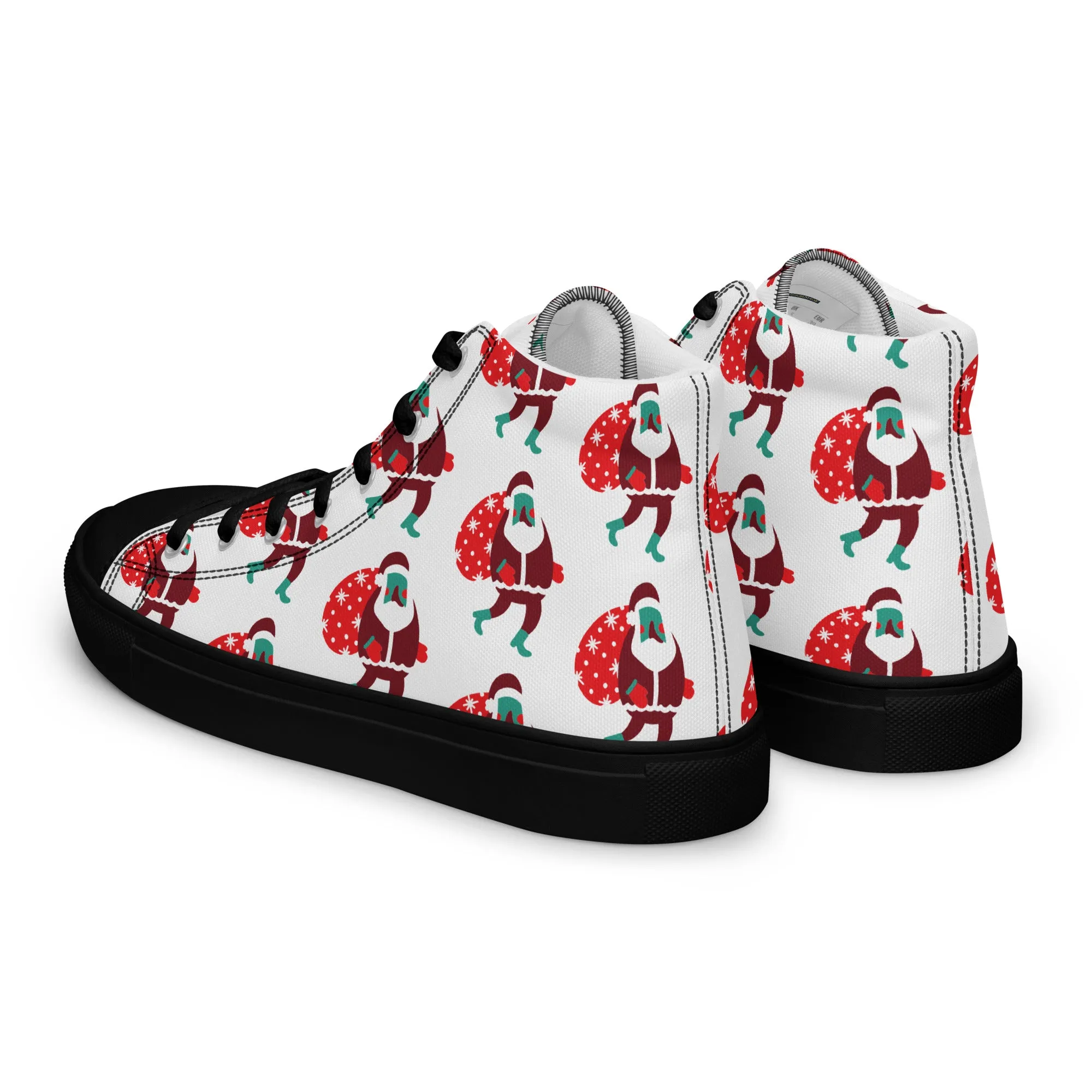 Women Christmas High Top Canvas Shoes (Glamourange Holiday Magic Canvas Shoes For Women - 0012)