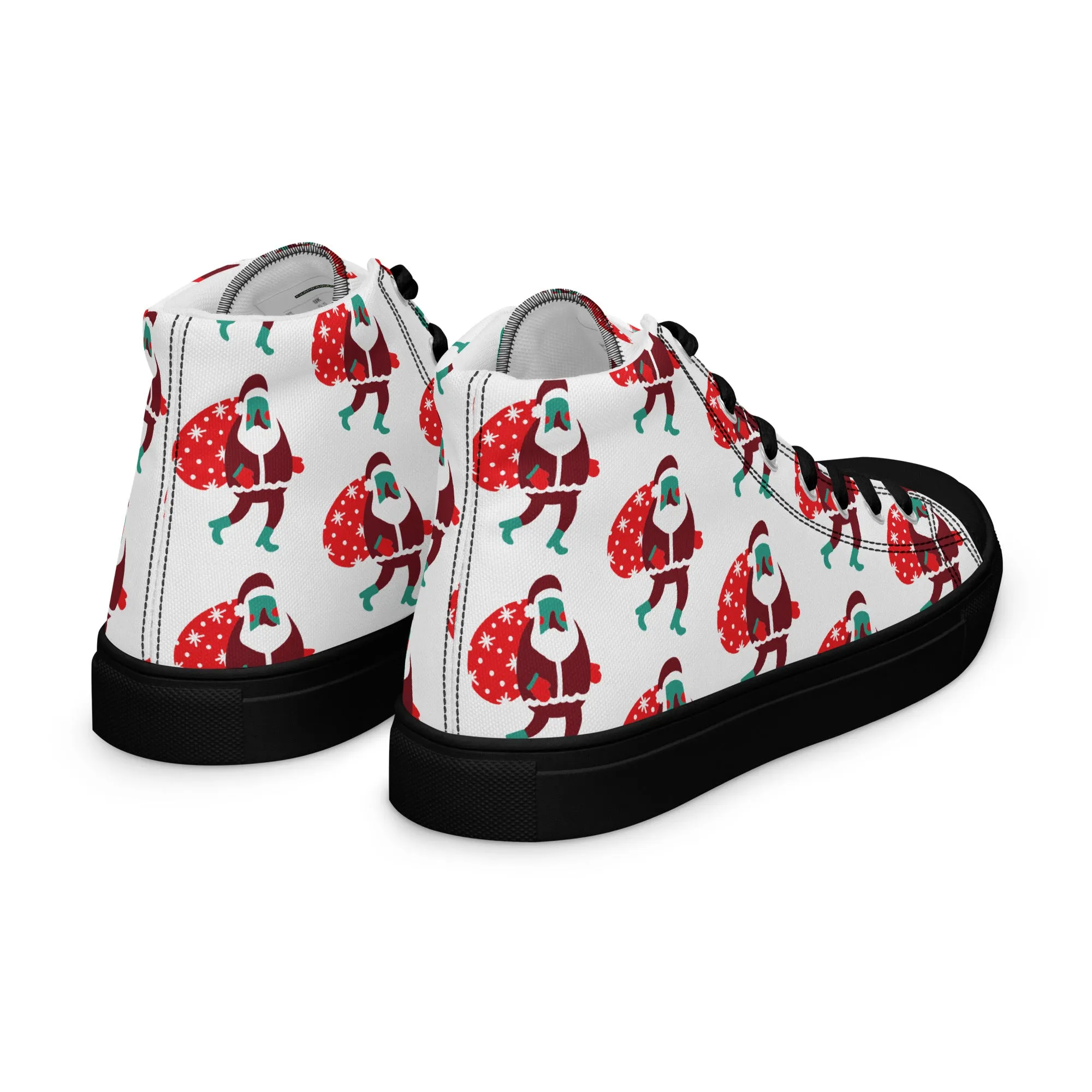 Women Christmas High Top Canvas Shoes (Glamourange Holiday Magic Canvas Shoes For Women - 0012)