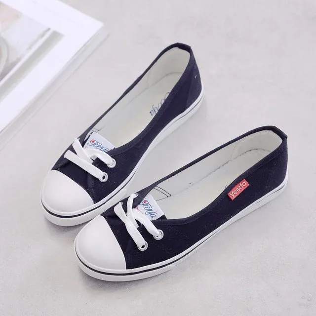 Women shoes canvas shoes comfortable shoes slip-on Korean tide students set foot  flat shoes