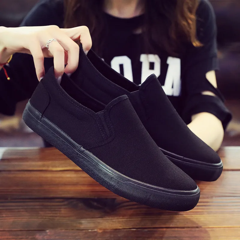 Women's Foot Covering One Pedal Versatile Canvas Shoes