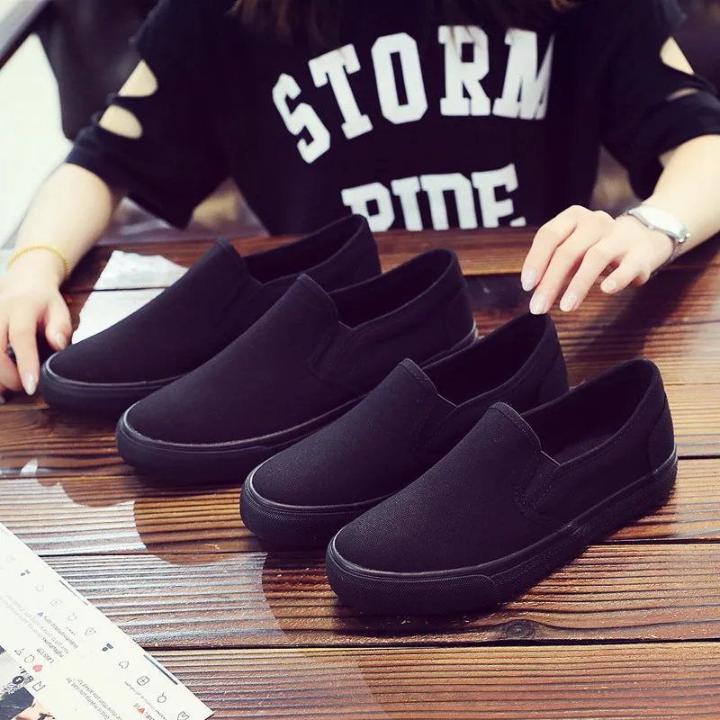 Women's Foot Covering One Pedal Versatile Canvas Shoes