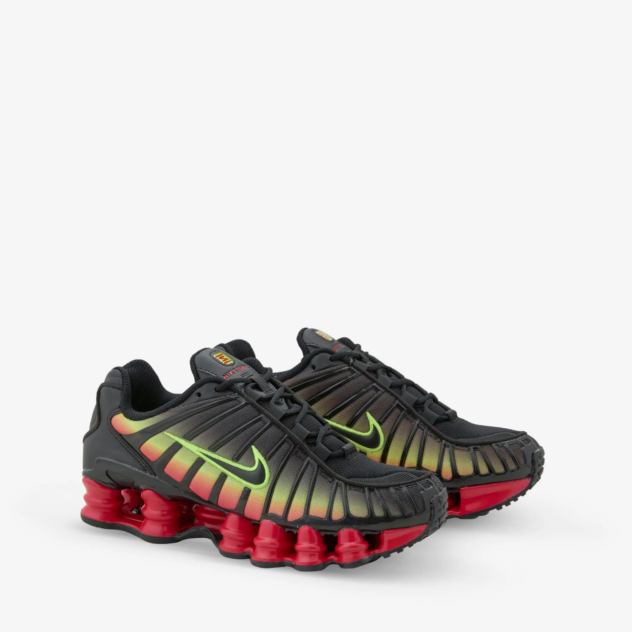 Women's Shox TL Black | Black | Volt | Fire Red