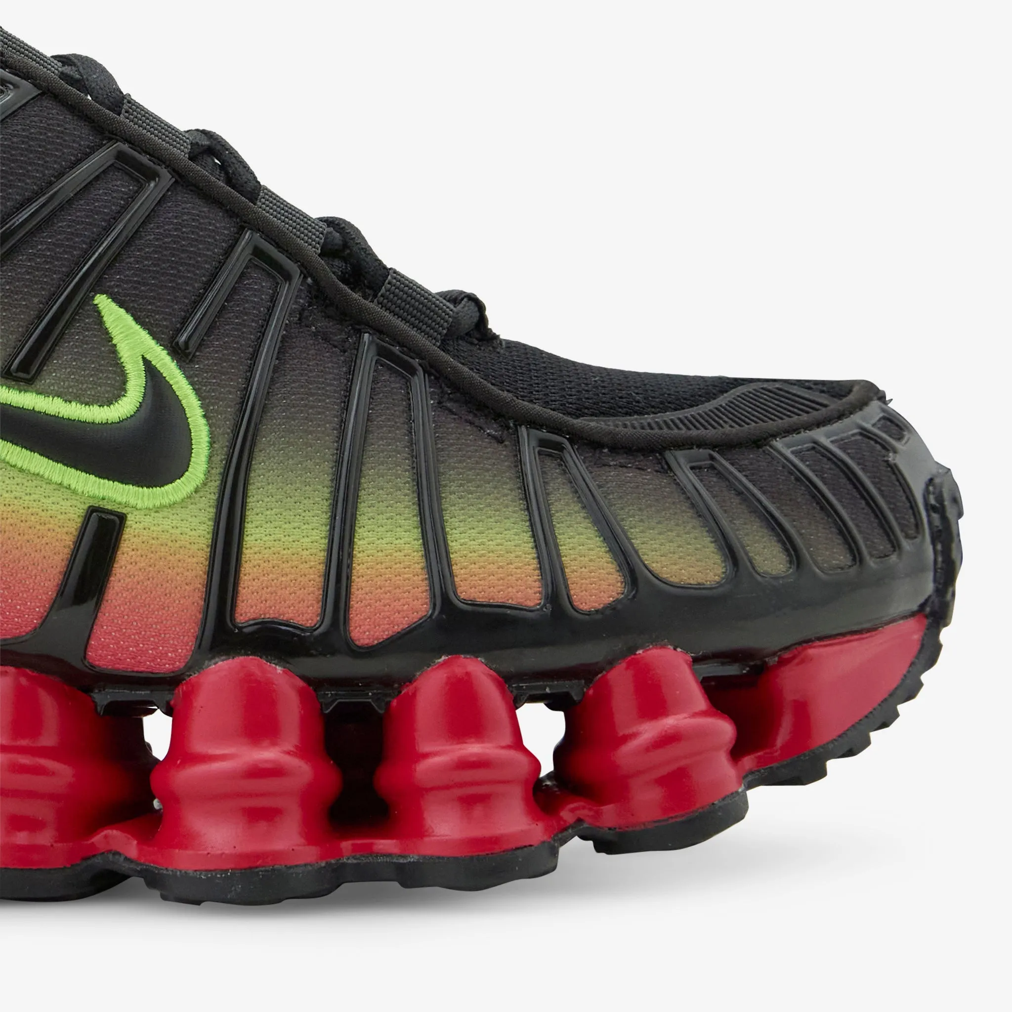 Women's Shox TL Black | Black | Volt | Fire Red