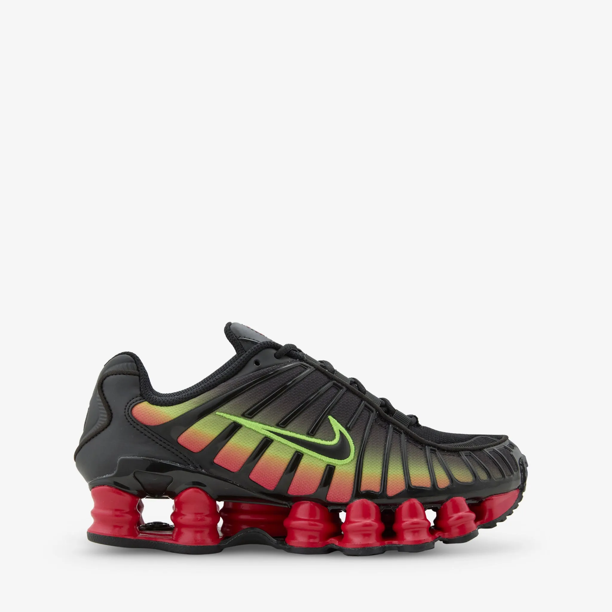 Women's Shox TL Black | Black | Volt | Fire Red