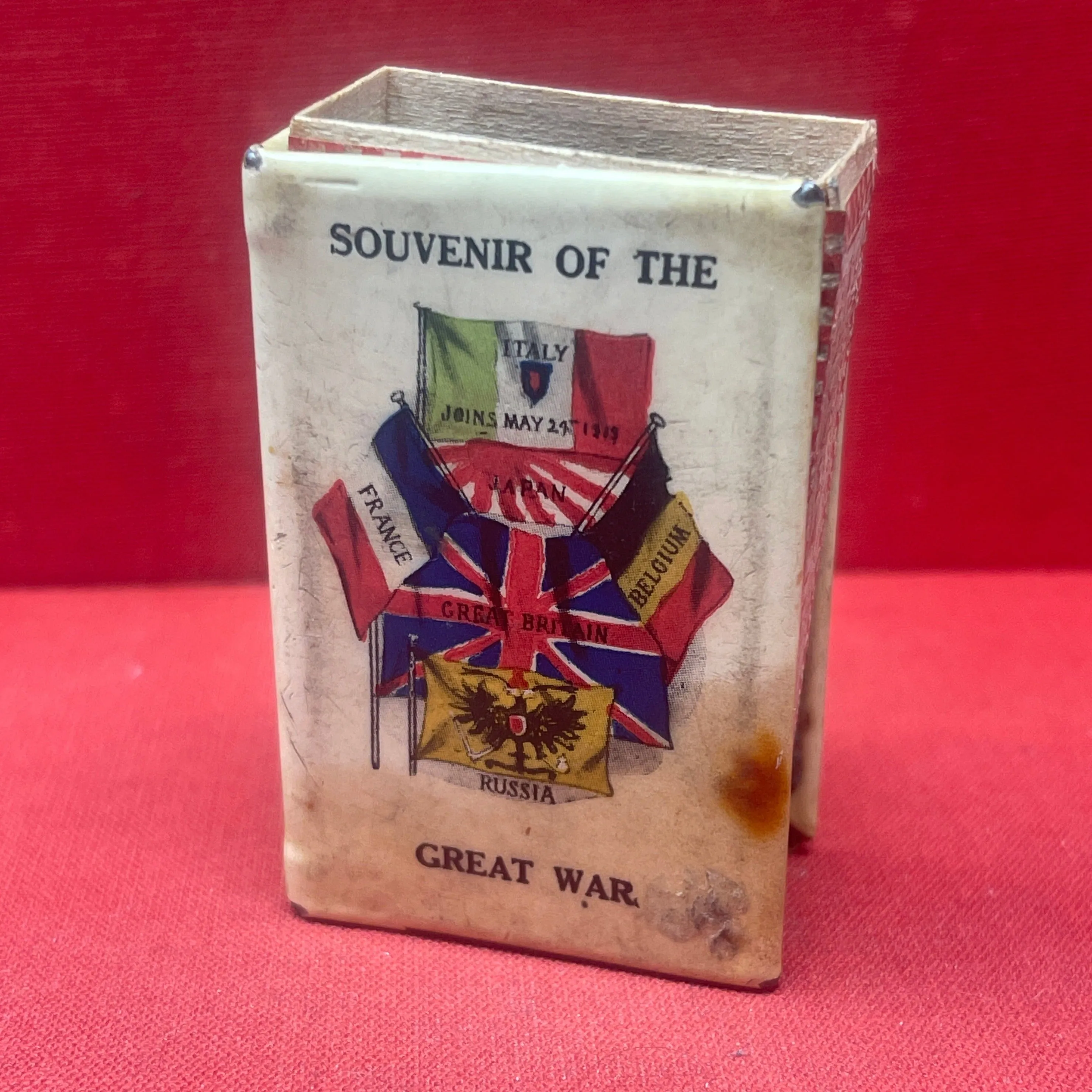 WW1 Matchbox Sleeve Souvenir Of The Great War