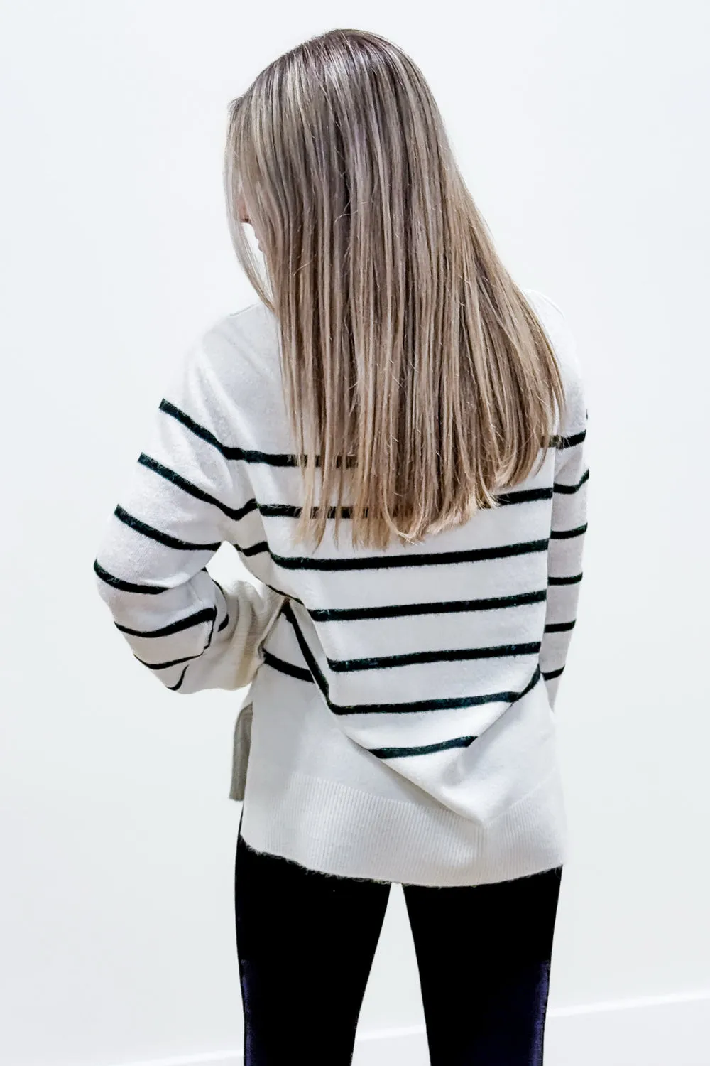 Z-Supply: Fin Stripe Sweater - Sea Salt