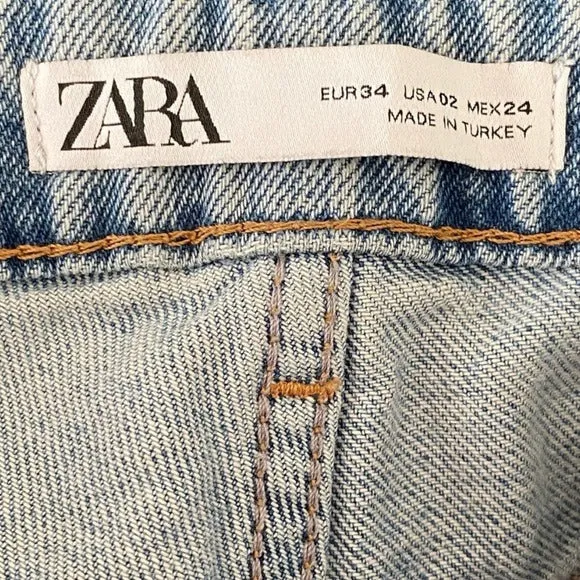 Zara Cotton Light Wash Jean